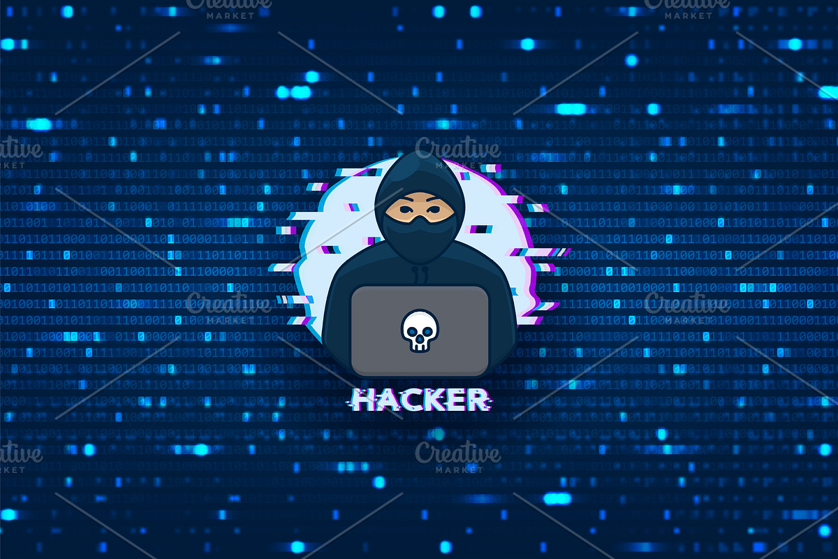 Hacker logo template, a Branding & Logo Template by Andrey Yaroslavtsev (Photo 1 of 2)