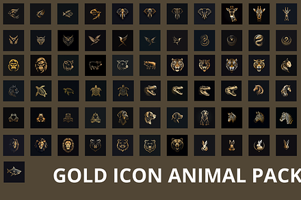 2D Gold Animal Pack