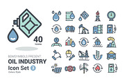 Oil Industry Colors, an Outline Icon by BomSymbols (Thumbnail 1 of 5)