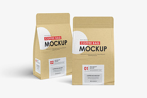 Coffee Bag Mockup, a Print Template by Tahtagraphic