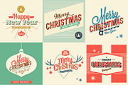 Vintage Christmas Bundle, an Illustration by Noka Studio (Thumbnail 2 of 7)