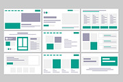 Web Landing Page Wireframe Set, a Landing Page Template by ContestDesign (Thumbnail 1 of 10)