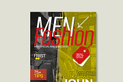 Men Fashion Magazine Cover Template, a Magazine Template by MightyDesign (Thumbnail 4 of 8)
