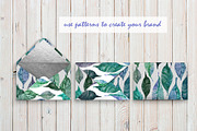 WATERCOLOR FOLIAGE|patterns & motifs, a Pattern Graphic by Retro Graphic Box (Thumbnail 4 of 8)