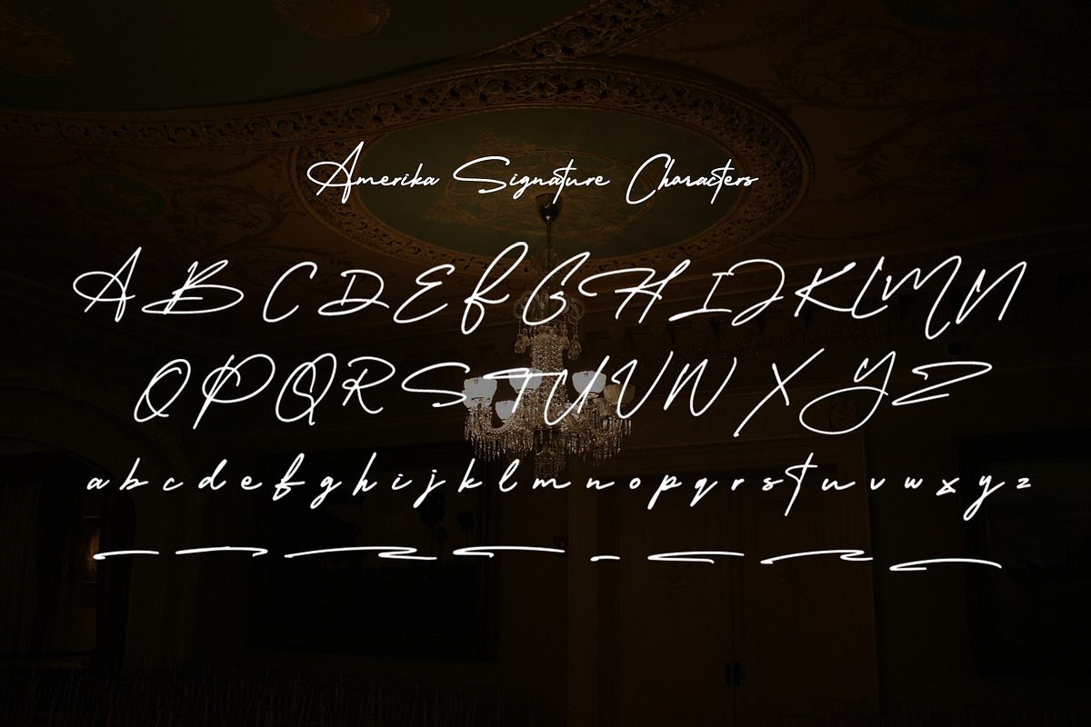 Amerika Signature, a Script Font by Scratch Design (Photo 7 of 8)