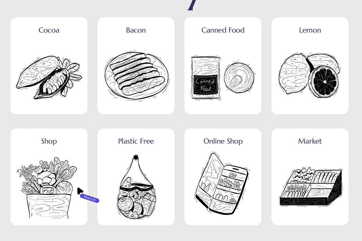 38 Illustration | Grocery Store, a Food Illustration by Directico Design Kit (Photo 10 of 11)