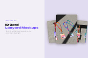 ID Card Lanyard Mockup Pack, a Merchandise Mockup by Motion-Box (Thumbnail 1 of 4)