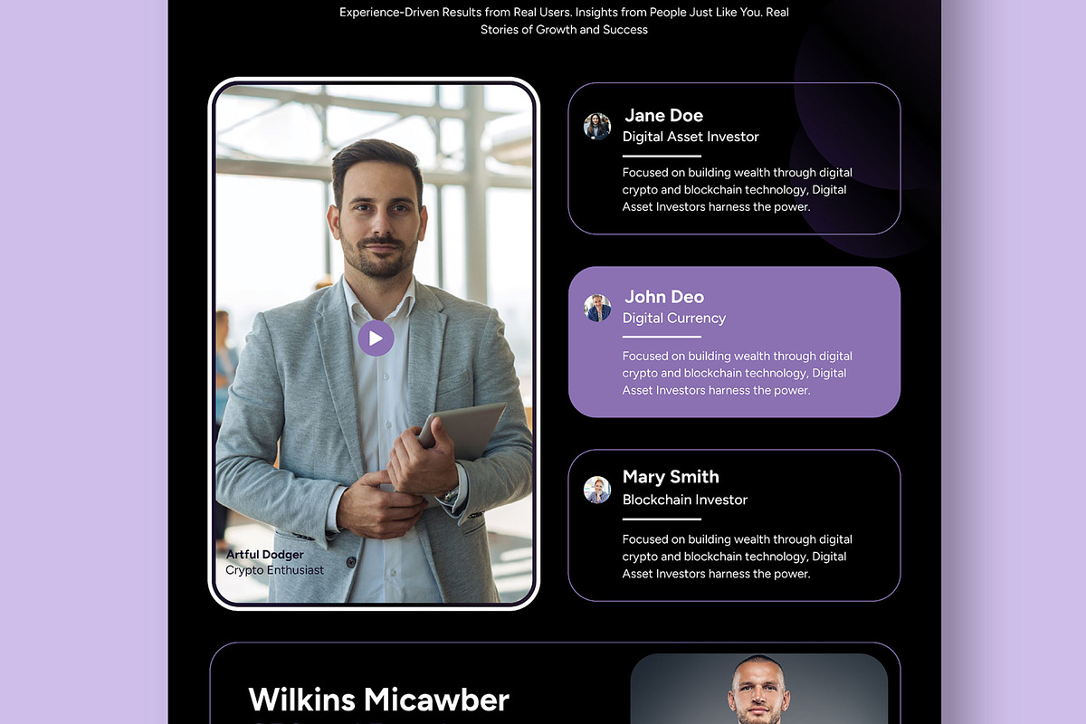 Crypto Currency Landing Page, a Landing Page Template by CreativeShaper (Photo 5 of 6)