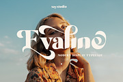 Evaline, a Sans Serif Font by Say Studio (Thumbnail 1 of 17)