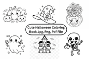 Prompt Cute Halloween Coloring Book, a Seasonal Illustration by Creative design (Thumbnail 1 of 7)