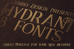 Hydrant - Vintage Style Font