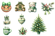 Green Christmas Clipart, an Illustration by Designworld (Thumbnail 3 of 4)