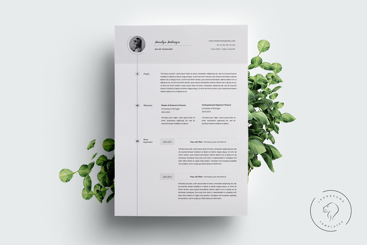 Resume and Cover Letter - 5 Pages, a Resume Template by Leo Resume (Photo 1 of 5)