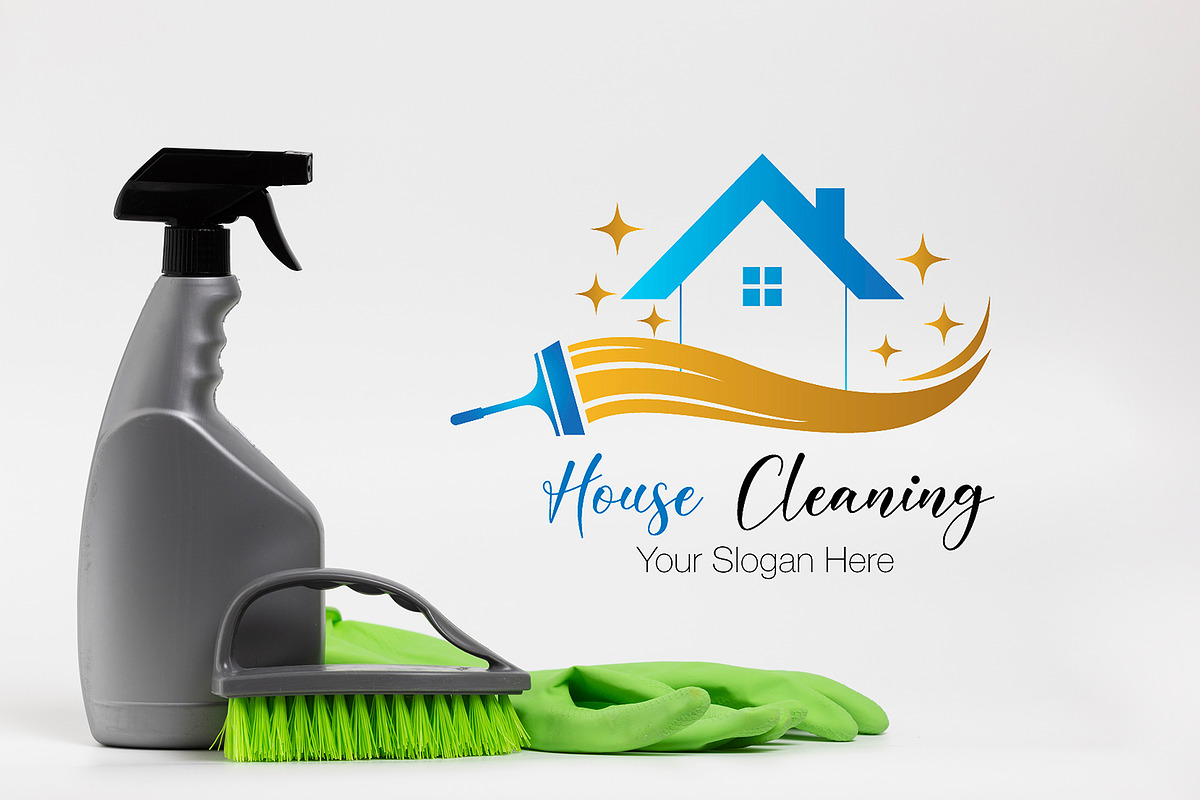 Modern Cleaning Service Logo, a Branding & Logo Template by YUDesignStore (Photo 5 of 10)