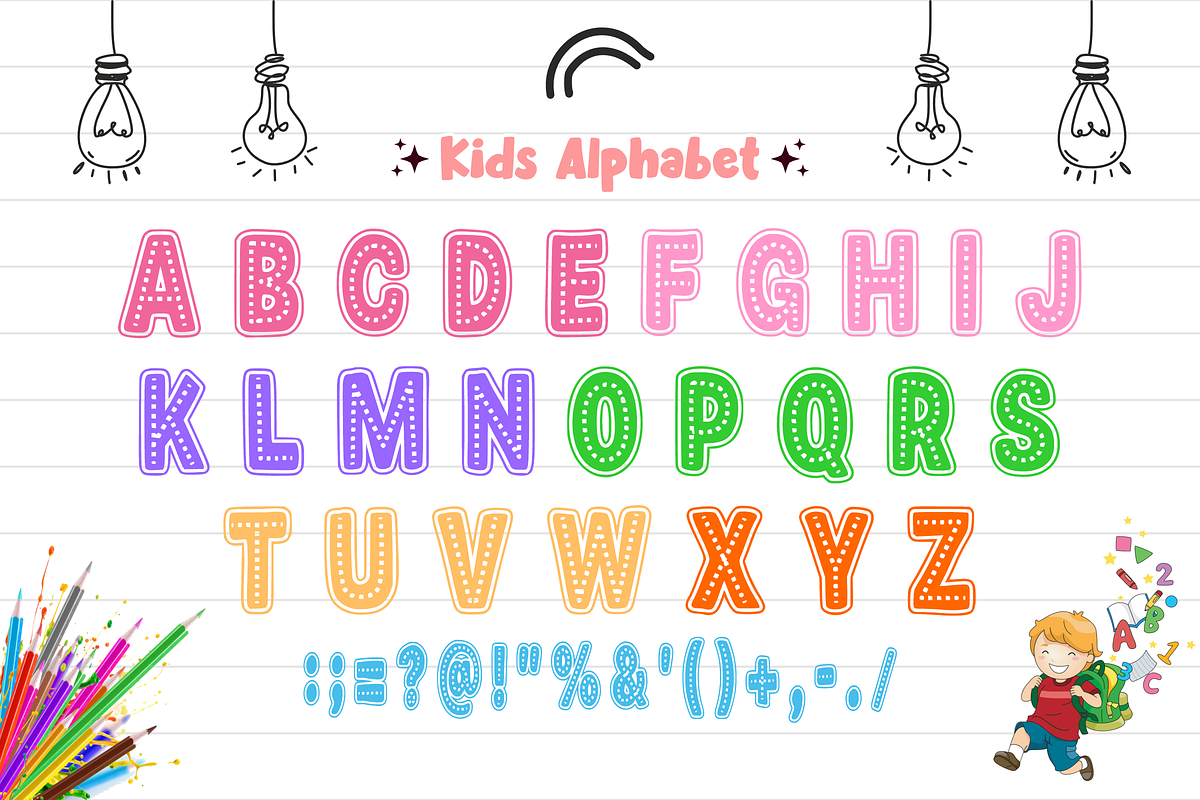 Birthday Boy – Playful Font Types, a Font by KiddoGlyphs Studio (Photo 4 of 5)