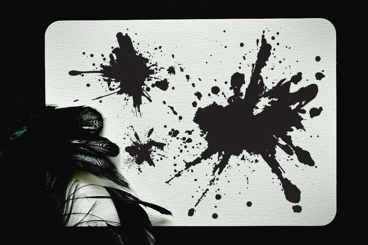 16 Black Ink Paint Water Splash, a Decorative Illustration by jongcreative (Photo 3 of 7)