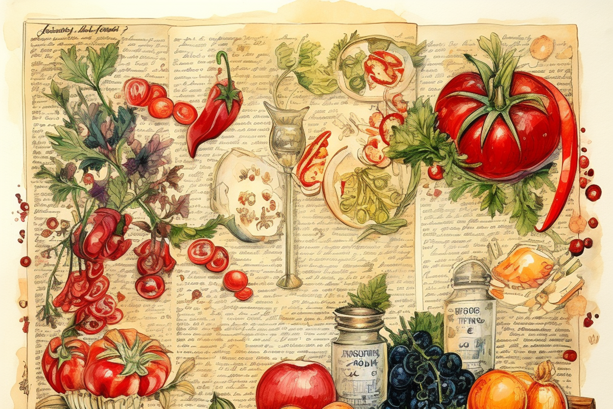 Food Scrapbook Paper, a Pattern Graphic by Printable Treasure (Photo 5 of 5)