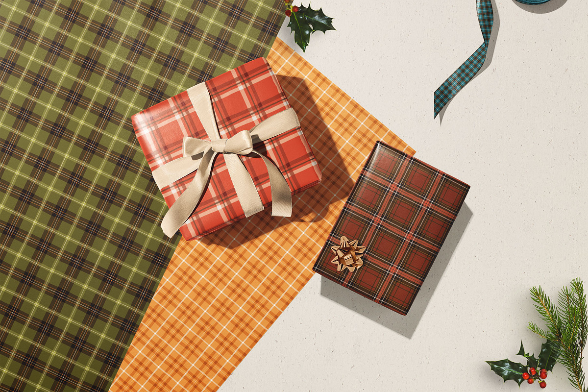Christmas Plaid Patterns, a Pattern Graphic by PATTERNS etc. (Photo 6 of 16)