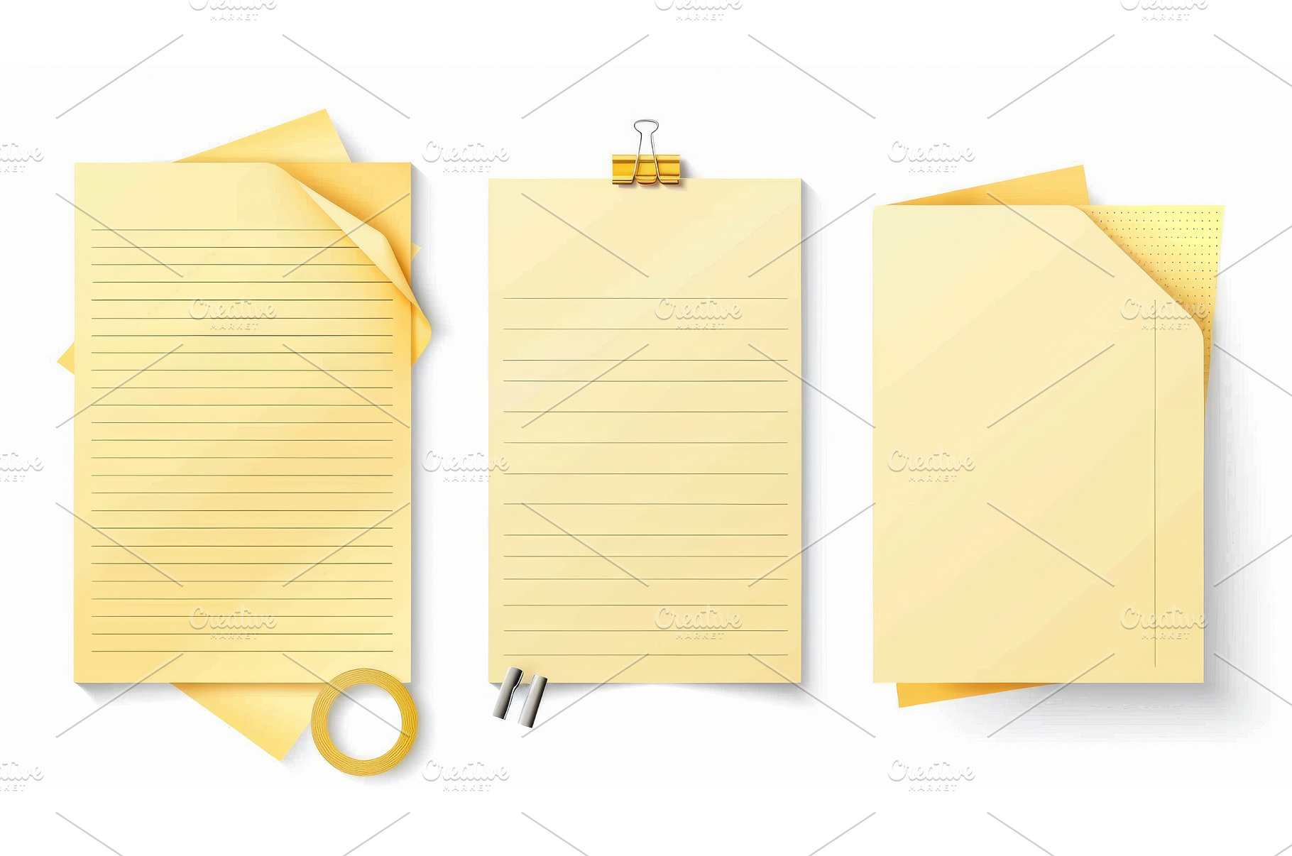 Yellow sticky writing stationery, a Background Photo by ZinetroN