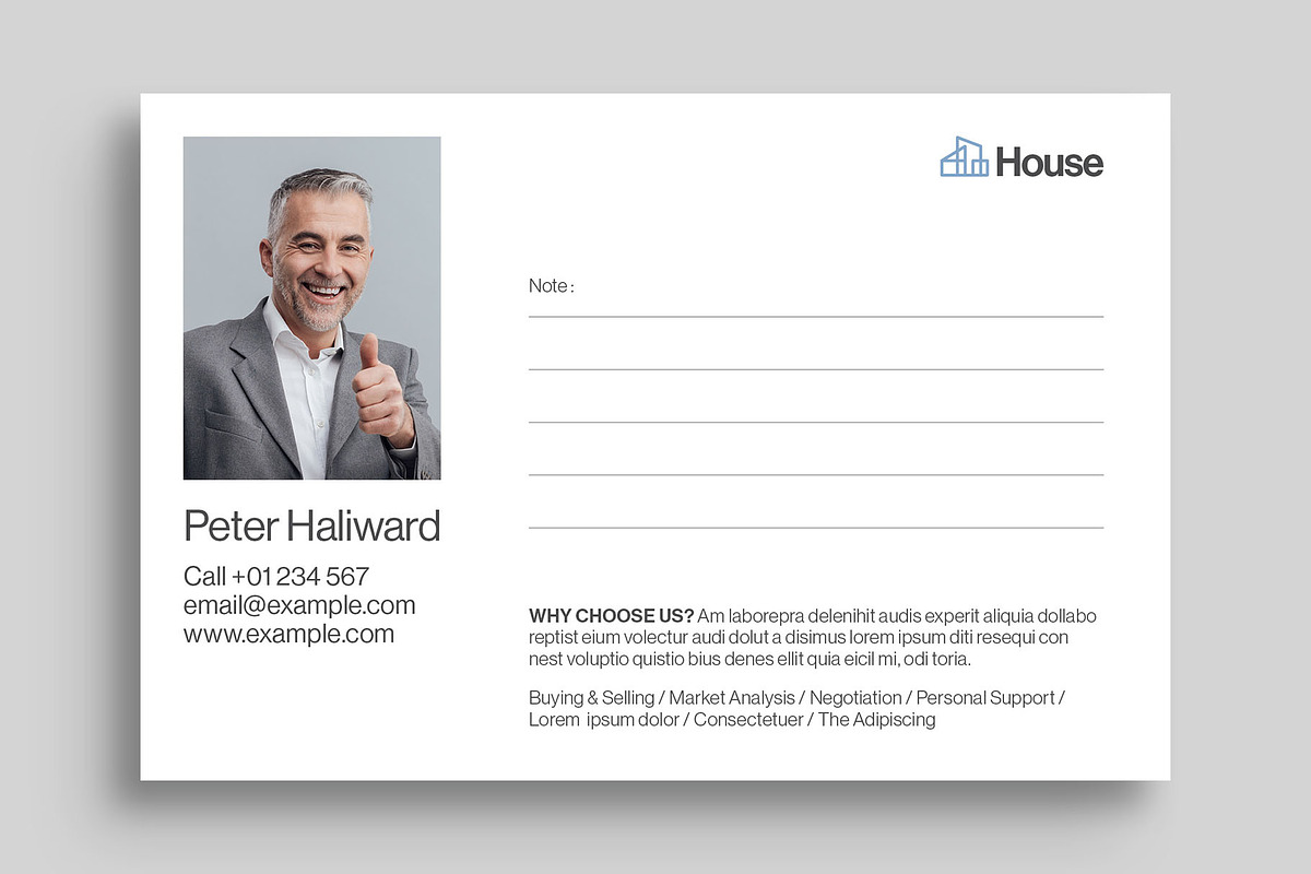 Real Estate Postcard Template, a Card Template by BrandPacks (Photo 3 of 5)