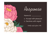 Floral wedding card backgrounds set, a Decorative Illustration by Good Studio (Thumbnail 3 of 10)