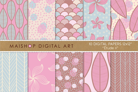 Digital Papers Étude Set 02 preview 4