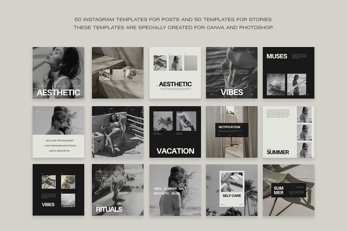 500 Instagram Aesthetic Bundle III, a Social Media Template by Instprofi | Studio Estimo (Photo 15 of 45)