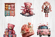 98 Watercolor Baby Girl Clipart, a Person Illustration by LA Design (Thumbnail 5 of 10)