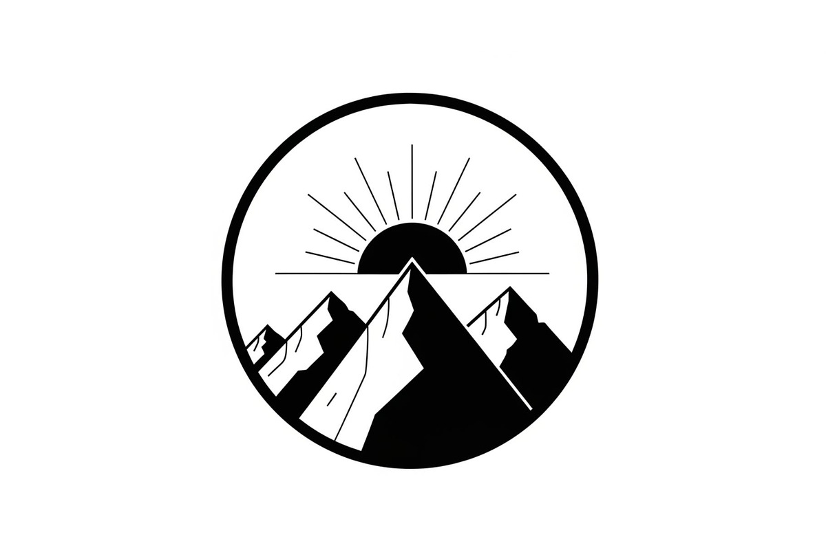 Mountain Sunrise Circle Bundle, an Illustration by Designs_River (Photo 12 of 31)
