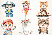Cute Cat Sublimation Clipart, an Illustration by Libby Wishes (Thumbnail 4 of 7)