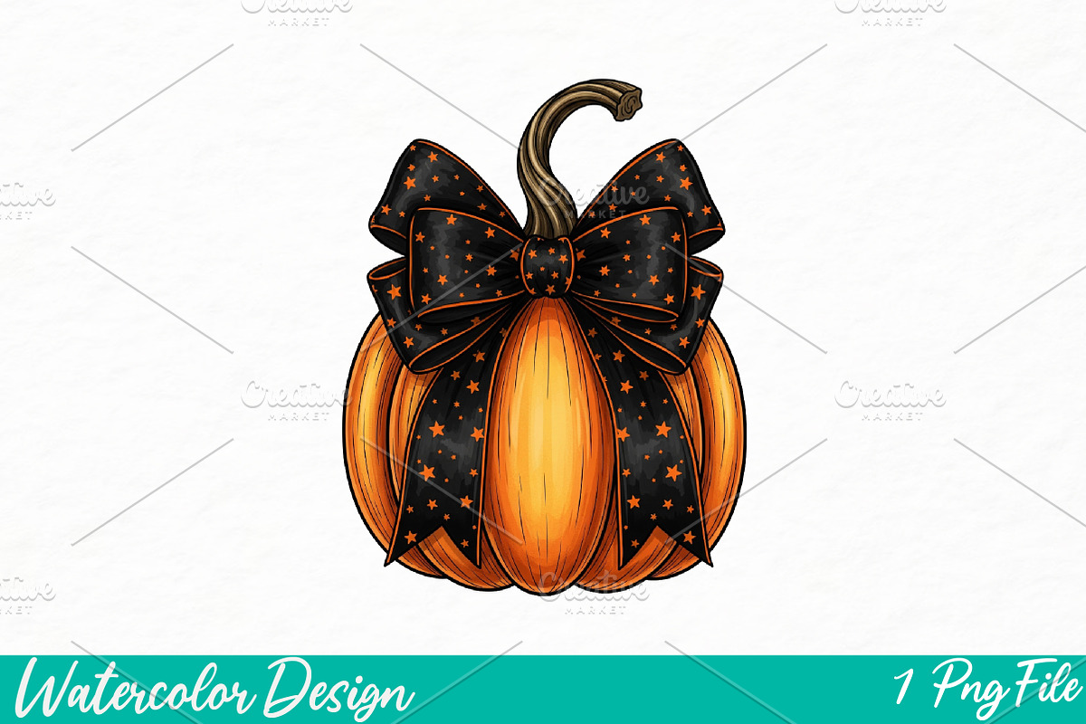 Retro Halloween png t-shirt, an Illustration by Watercolor design (Photo 1 of 3)