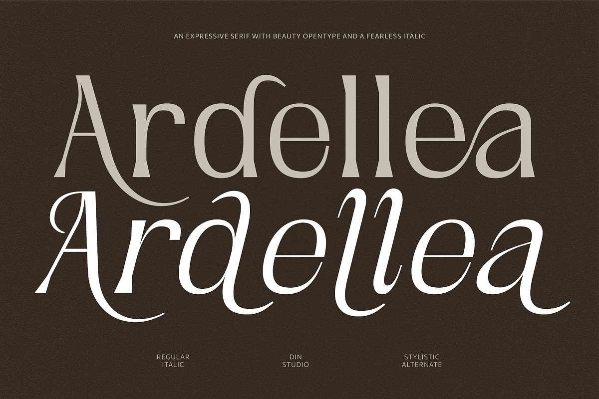 Ardellea, a Serif Font by din-studio.com (Photo 1 of 16)