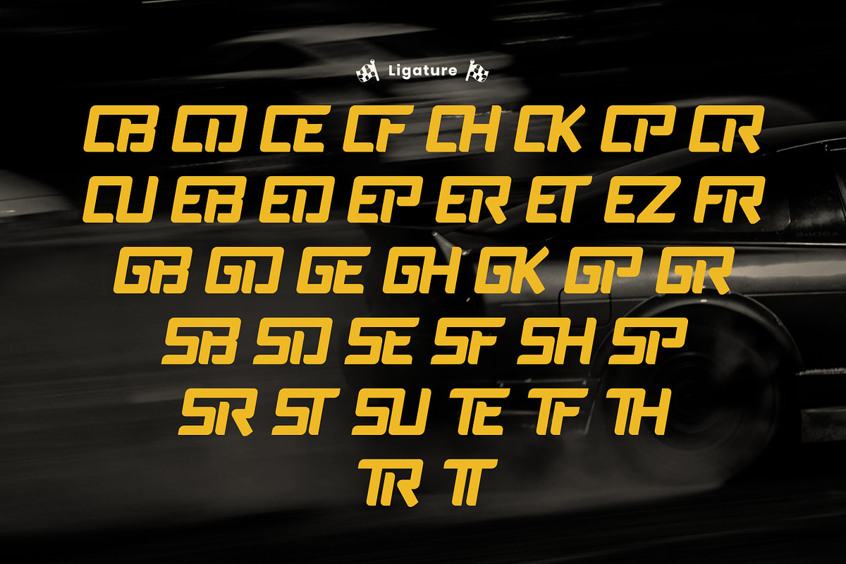 Flerix - Racing Sport Display Font, a Font by Flawless And Co (Photo 8 of 10)
