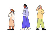 People walking on street set, a Person Illustration by Good Studio (Thumbnail 9 of 9)
