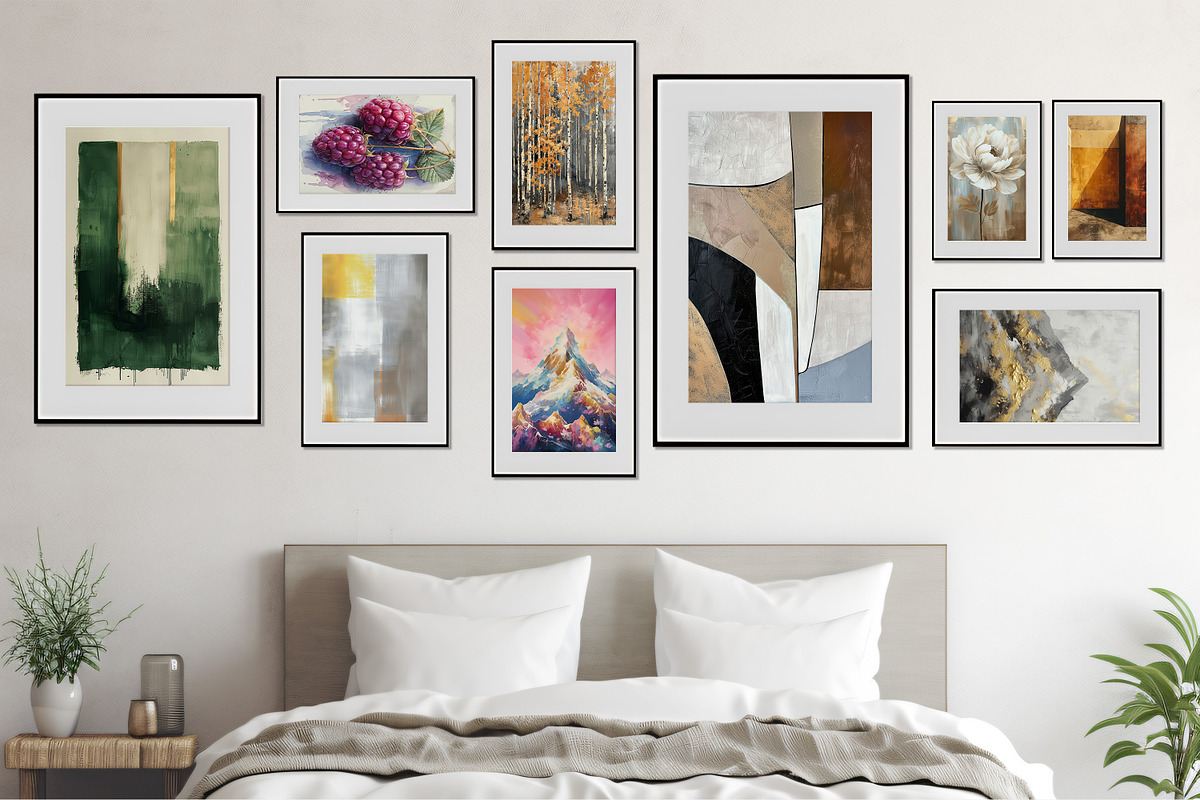 A set of abstract art paintings, a Decorative Illustration by DamonYang's shop (Photo 6 of 9)
