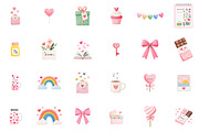 Hand-Drawn Valentine's Clipart PNG, an Illustration by Sublimation Artist (Thumbnail 2 of 6)
