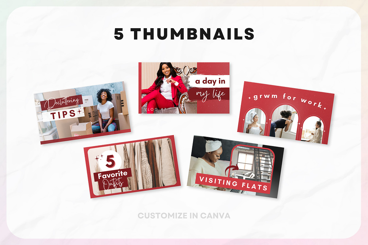 YouTube Branding Kit For Canva, a Social Media Template by OniriqveDesigns (Photo 6 of 10)