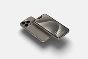iPhone 15 Pro Mockup, an iPhone Mockup by graphicpages (Thumbnail 7 of 19)