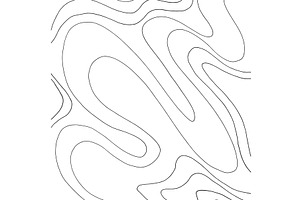 Abstract contour line background, an Illustration by Mila Di Art