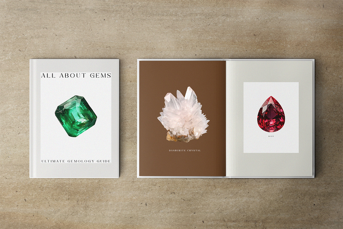 Minerals & Gemstones Collage Kit, an Object Graphic by Kaleriia (Photo 8 of 10)
