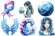 Aquarius Season Clipart, an Illustration by Designworld (Thumbnail 5 of 9)