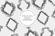 Badges and Rosettes Rustic Clipart, a Decorative Illustration by Century Library (Thumbnail 2 of 9)