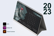 Calendar 2023 Template 12 - Monday, a Templates & Theme by Florin Chitic (Thumbnail 1 of 2)