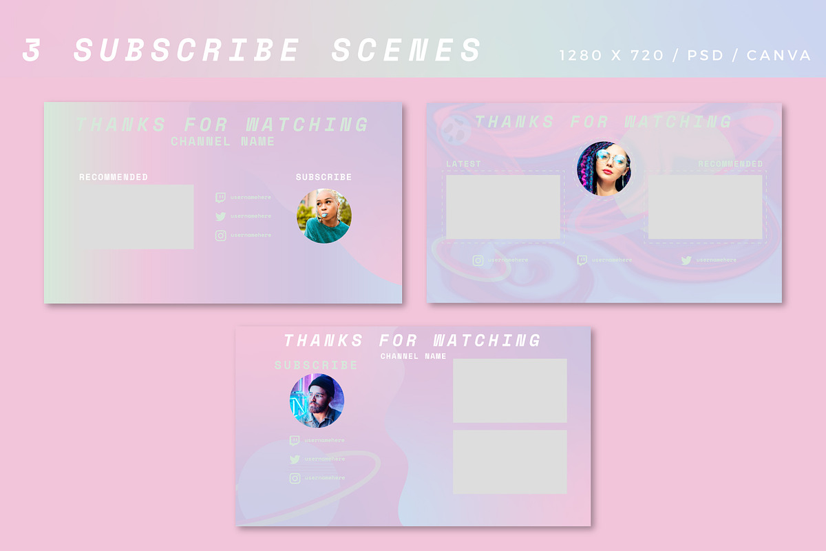 Youtube: Iridescent Branding Kit, a Social Media Template by Liseno Designs (Photo 4 of 6)