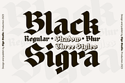 Black Sigra, a Blackletter Font by Sign Studio (Thumbnail 1 of 10)