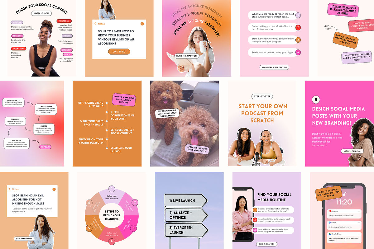 Step-by-Step Instagram Posts Pack, a Social Media Template by My Social Boutique (Photo 3 of 8)