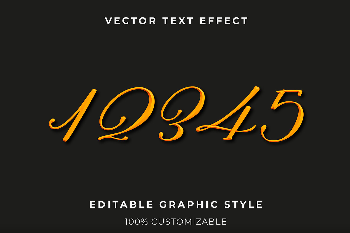 Elegant Golden Script Text Effect preview 2