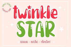 Twinkle Star Display Font