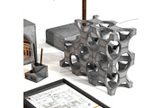 Brutalist architectural decor set, an Object 3D Model by Archidizer (Thumbnail 4 of 6)