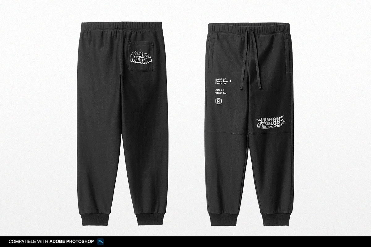 Jogger Sweatpants Mockup, a Bottom Mockup by Irhasalfahad (Photo 1 of 5)